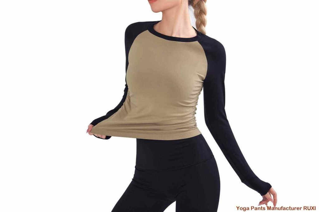 여성용 와이드 레그 운동 바지 편안한 착용감